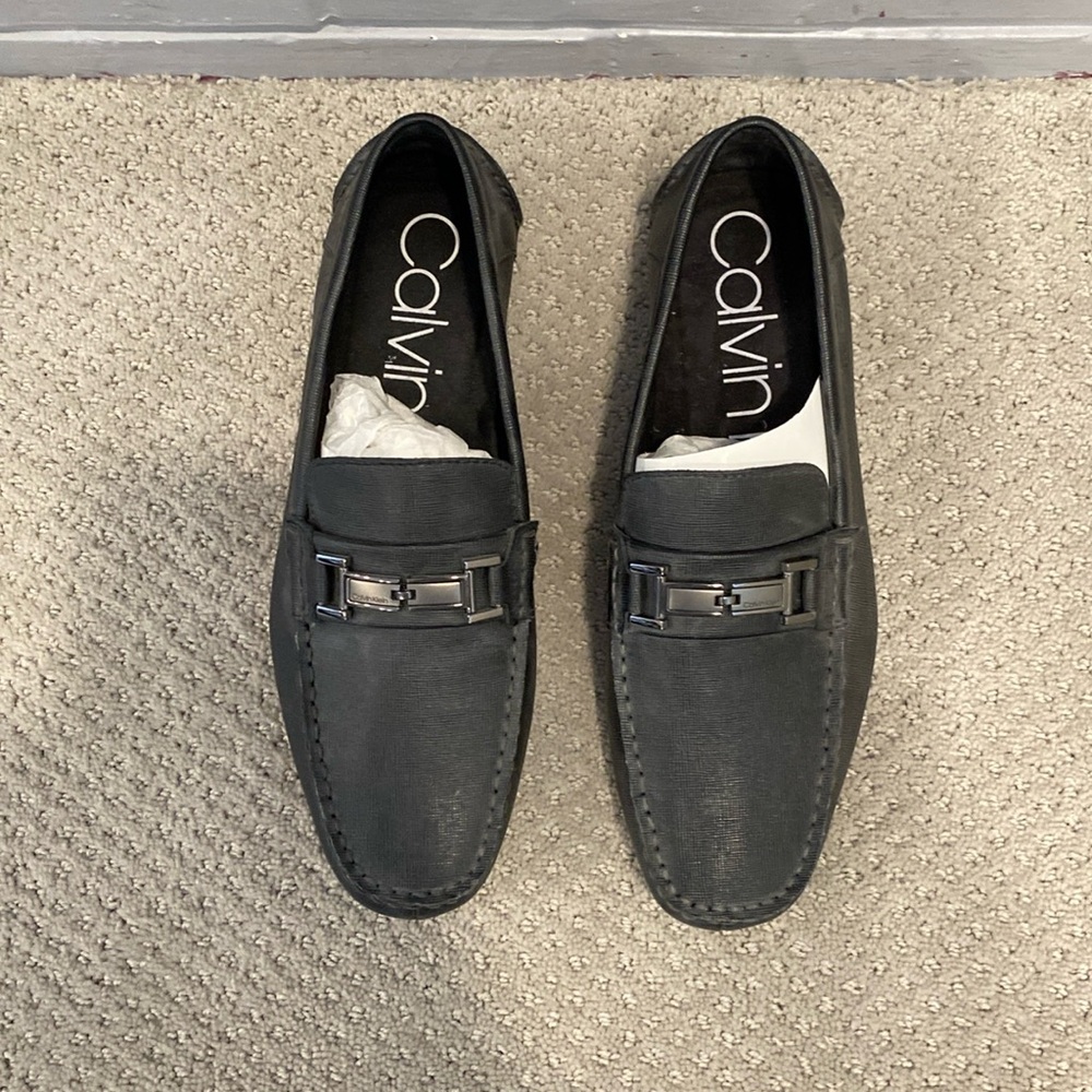 Men’s Calvin Klein Magnus Penny Leather Loafer Brand New